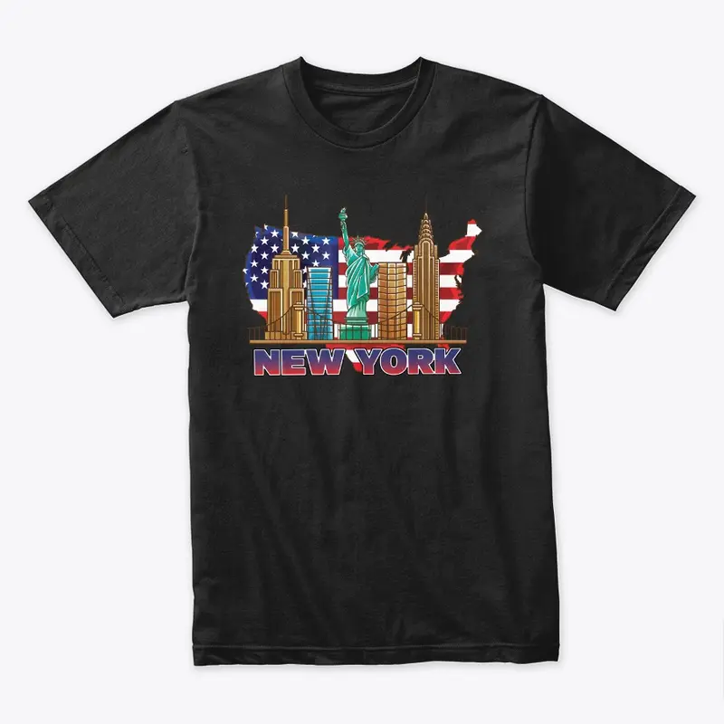 New York Premium T-Shirt USA